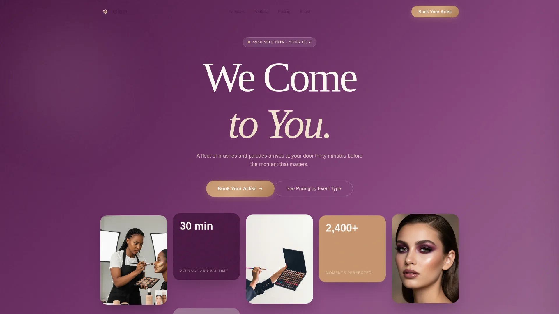 Makeup Artist & MUA Booking Website Template