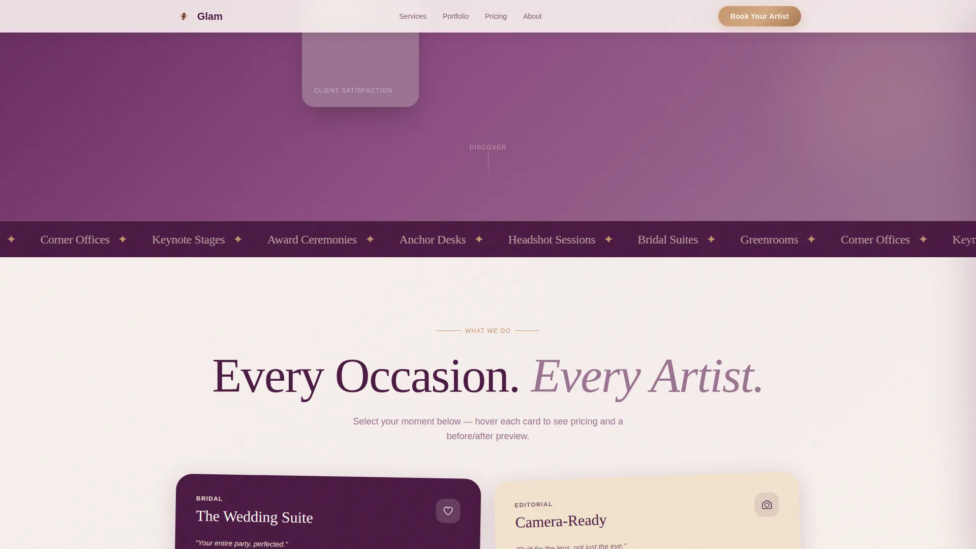 Makeup Artist & MUA Booking Website Template