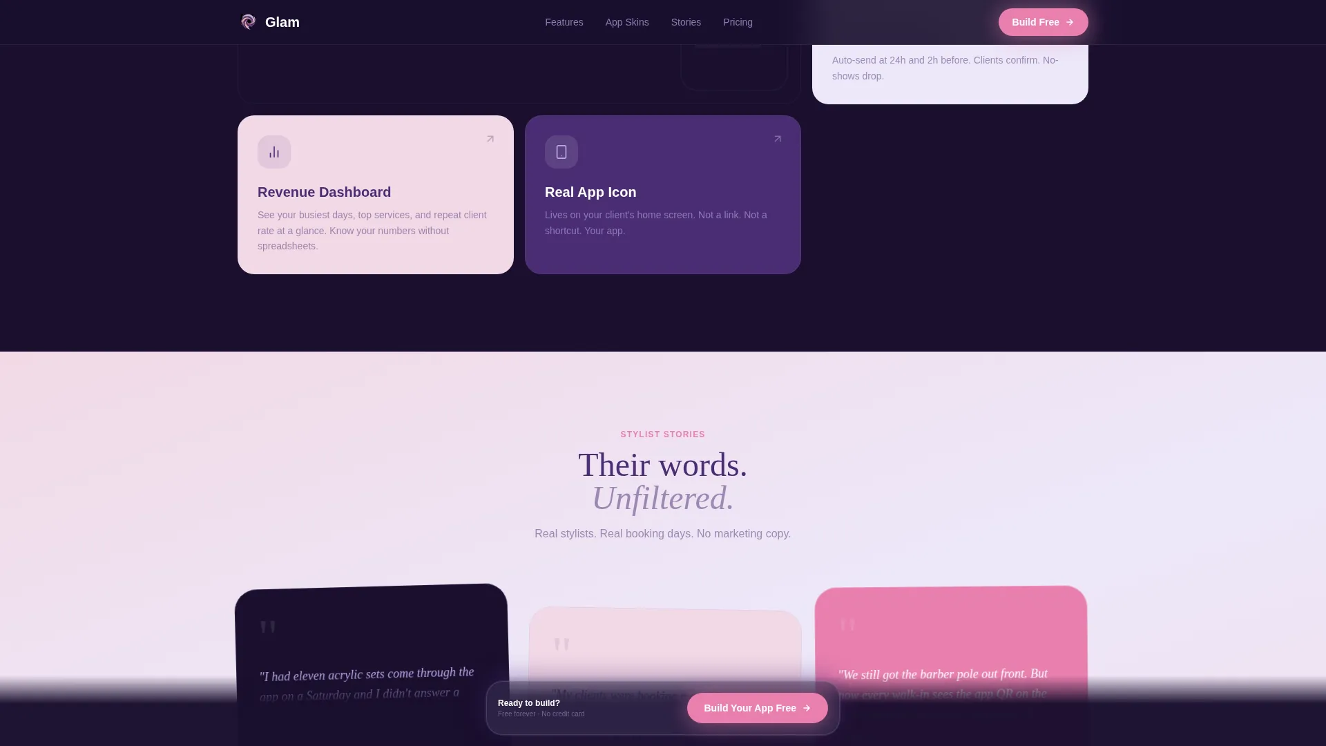 Salon & Spa Software Advanced Booking Website Template