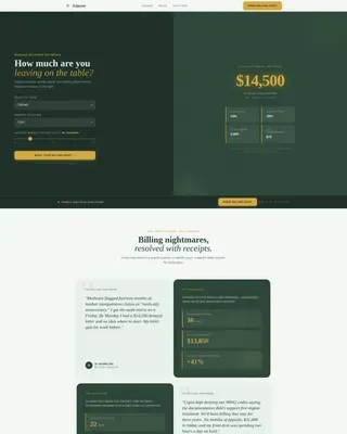 Chiropractic Insurance Billing & Revenue Recovery Website Template