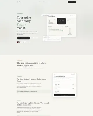 Chiropractic Patient Portal Landing Page Template