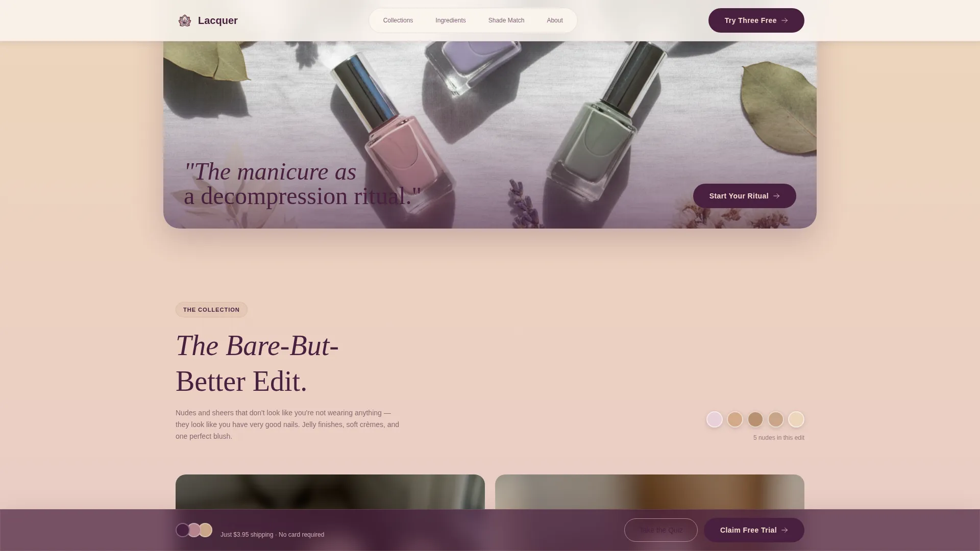 Beauty & Cosmetics Brand Specialist Blog Website Template