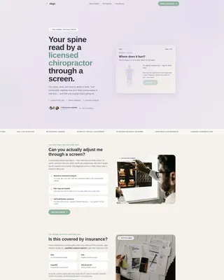 Chiropractor Virtual Consultation Website Template