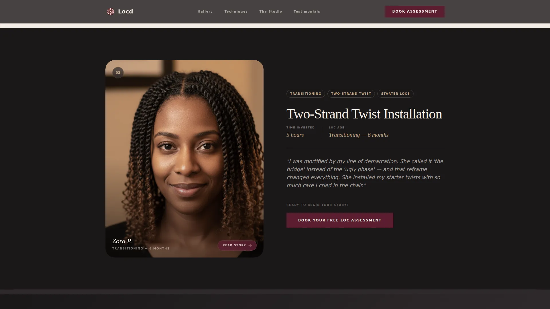 Specialty Beauty Treatments Booking Website Template