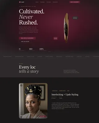 Specialty Beauty Treatments Booking Website Template
