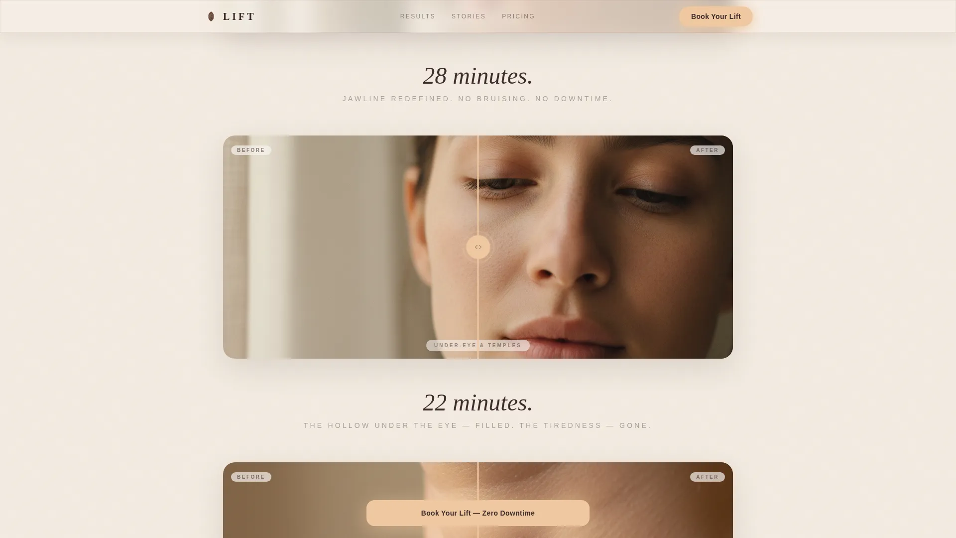 Cosmetic Surgery & Aesthetic Clinic Booking Website Template