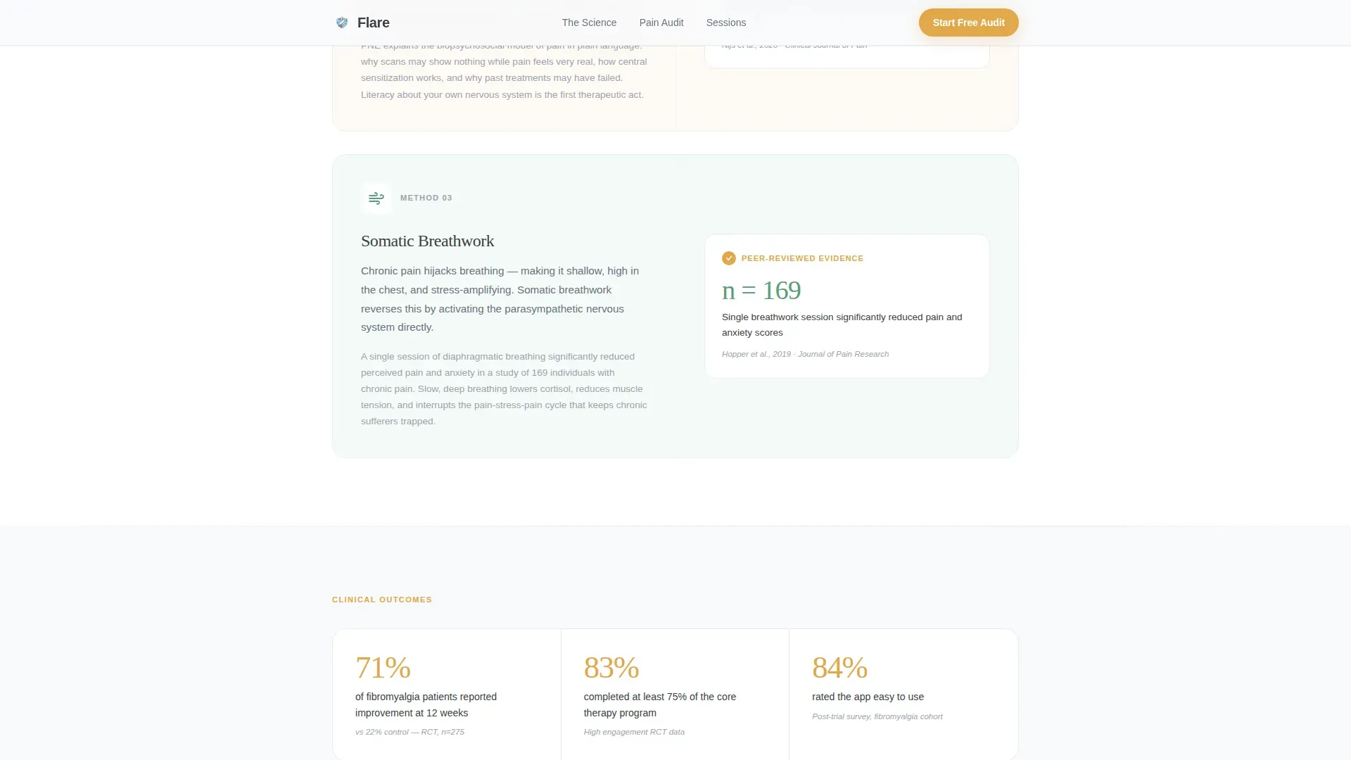 Chronic Pain Care Education Website Template