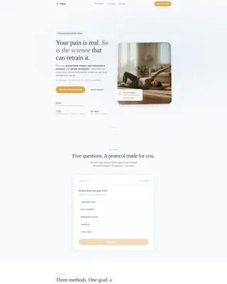 Chronic Pain Care Education Website Template