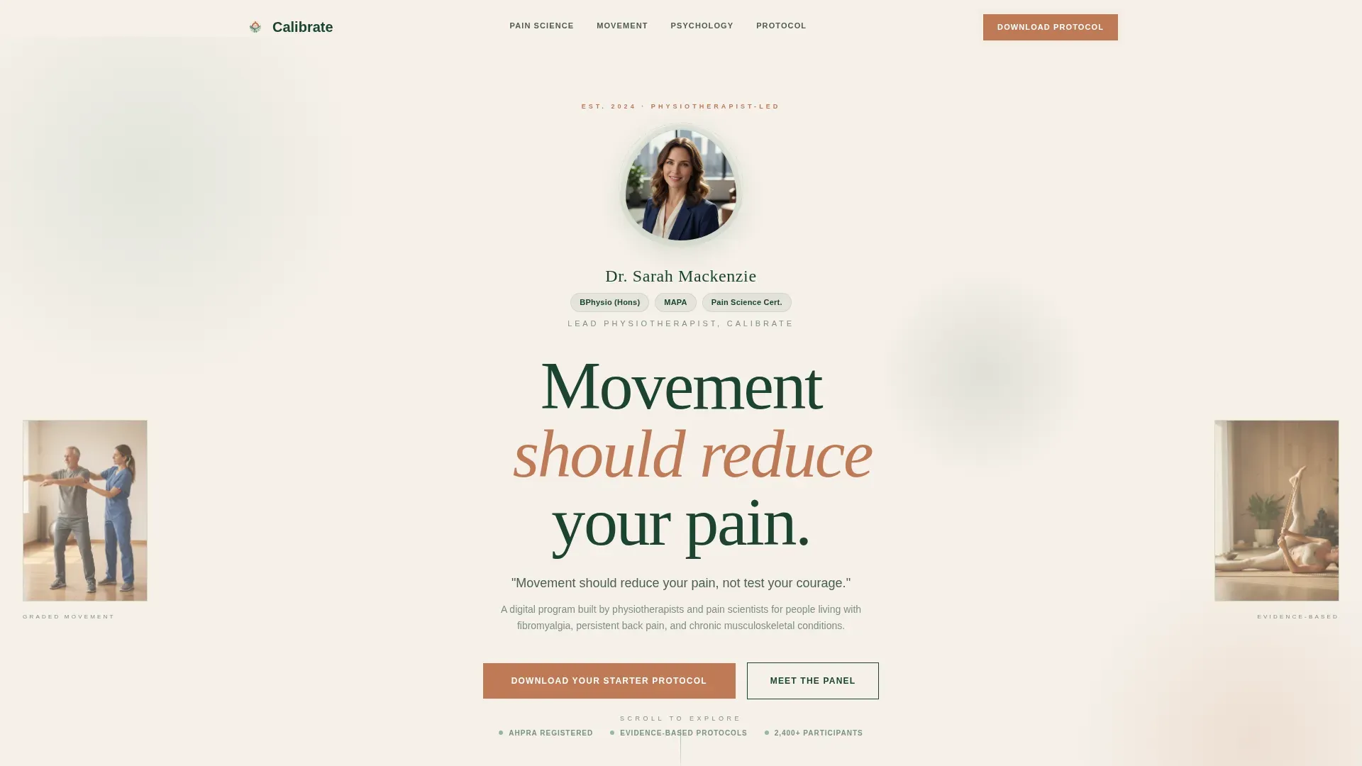Chronic Pain Care Professional Website Template