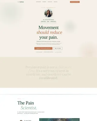 Chronic Pain Care Professional Website Template