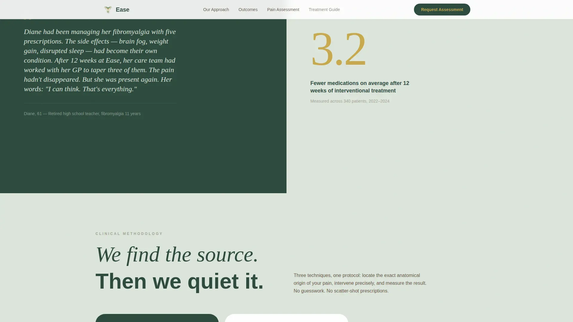 Chronic Pain Care Specialist Booking Website Template