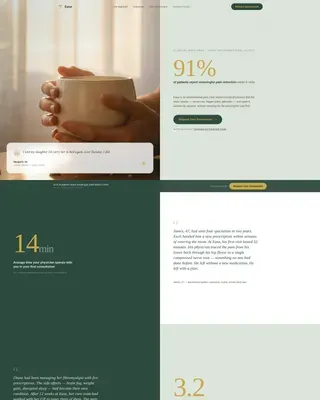 Chronic Pain Care Specialist Booking Website Template