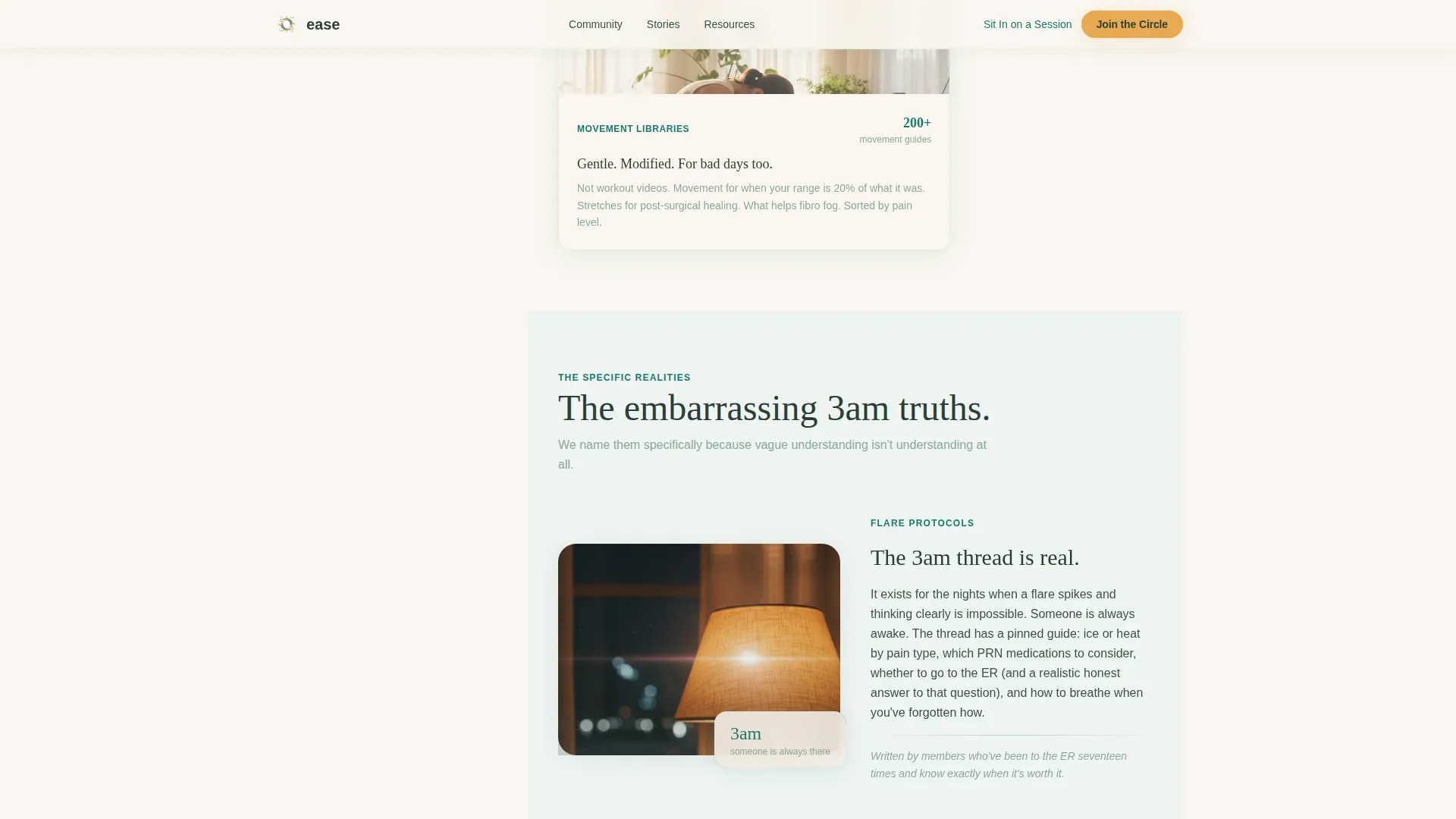 Chronic Pain Support Group Landing Page Template