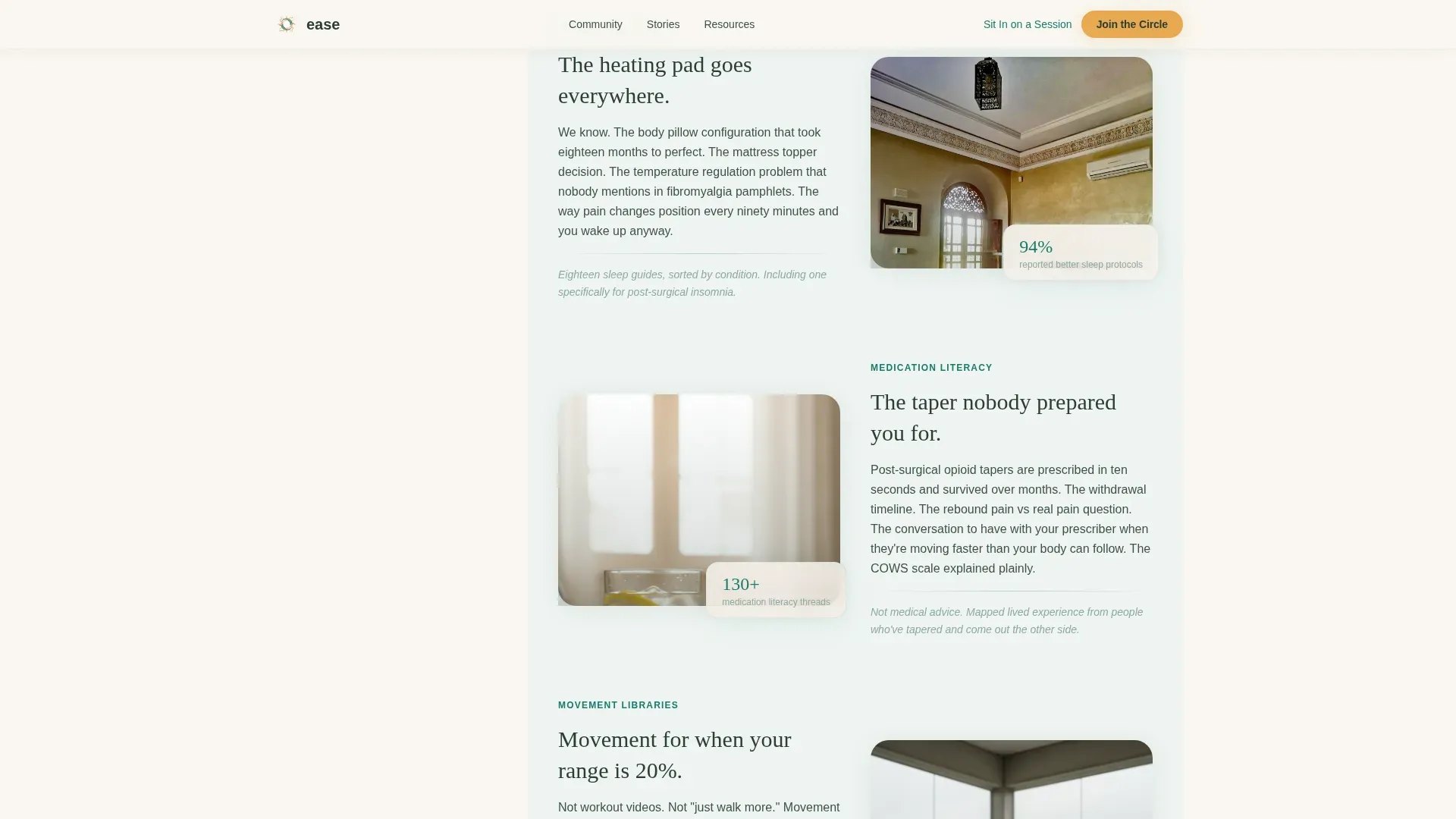 Chronic Pain Support Group Landing Page Template
