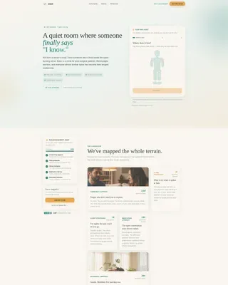 Chronic Pain Support Group Landing Page Template