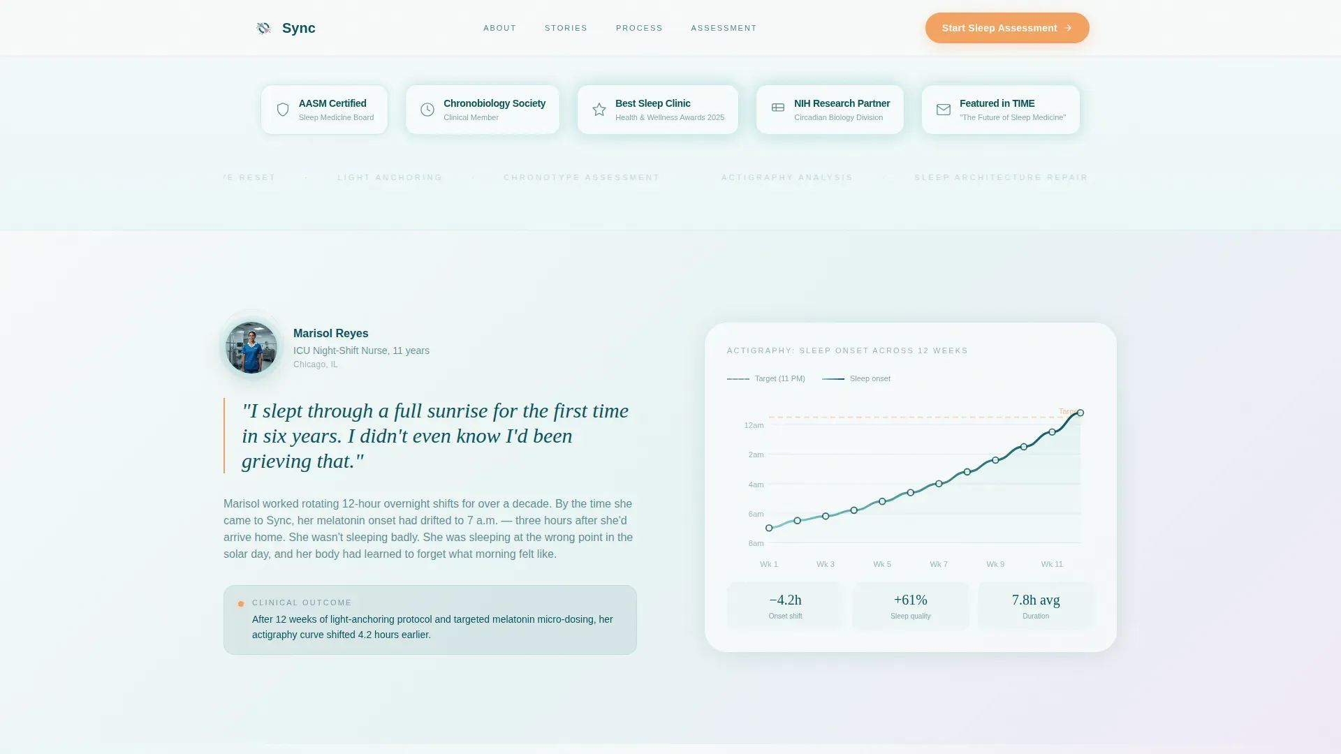 Sleep Medicine & Clinic Professional Website Template