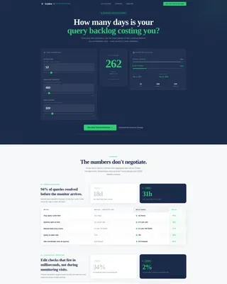 Clinical Research & Trial Cost Calculator Website Template