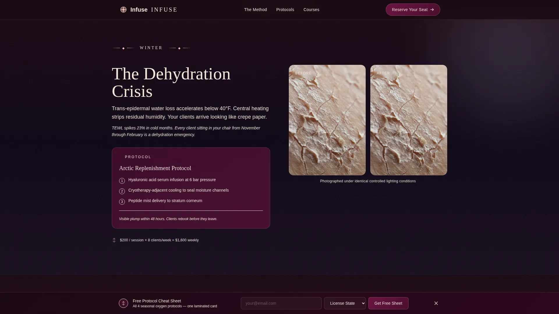 Specialty Beauty Treatments Professional Website Template