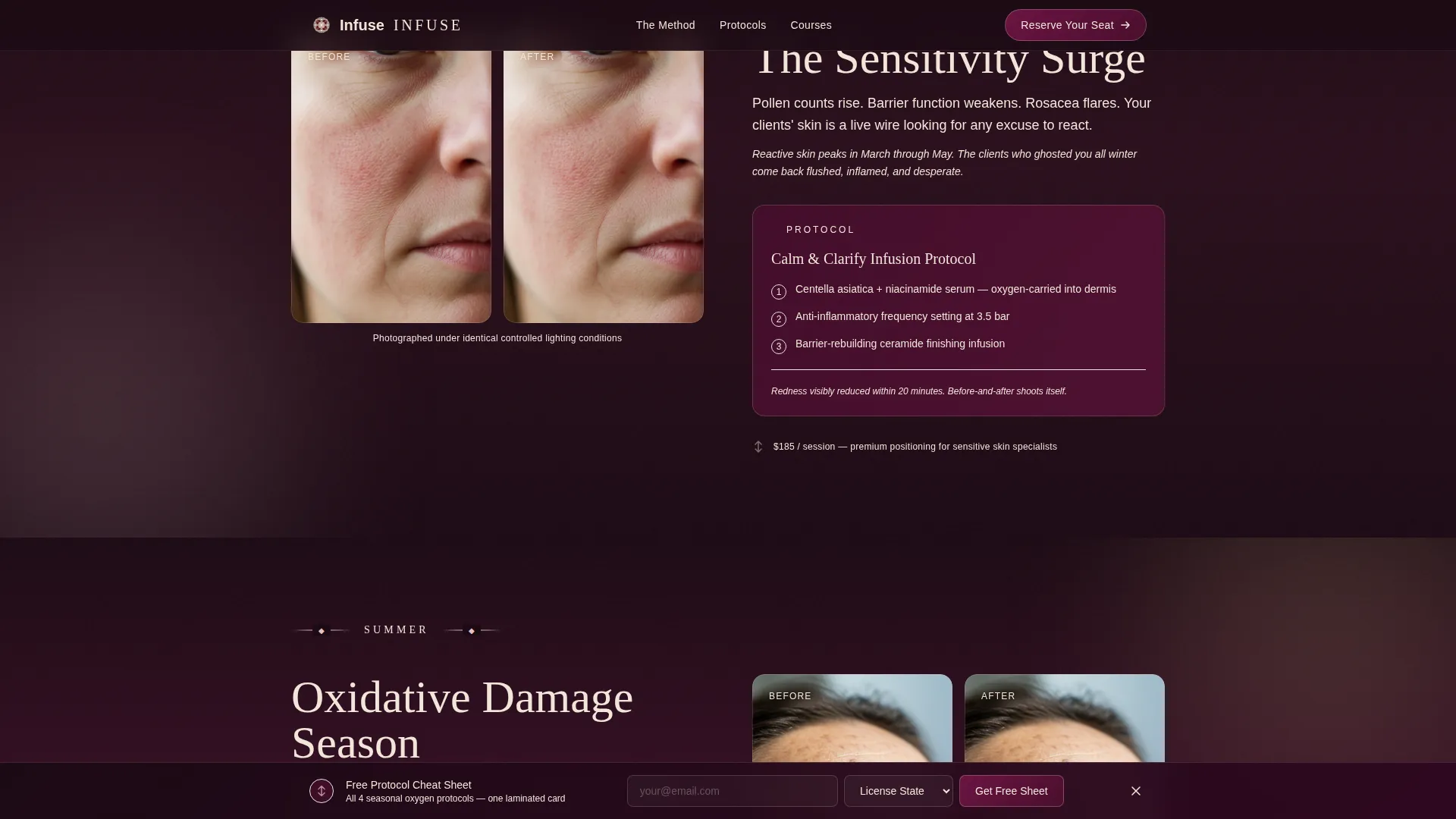 Specialty Beauty Treatments Professional Website Template