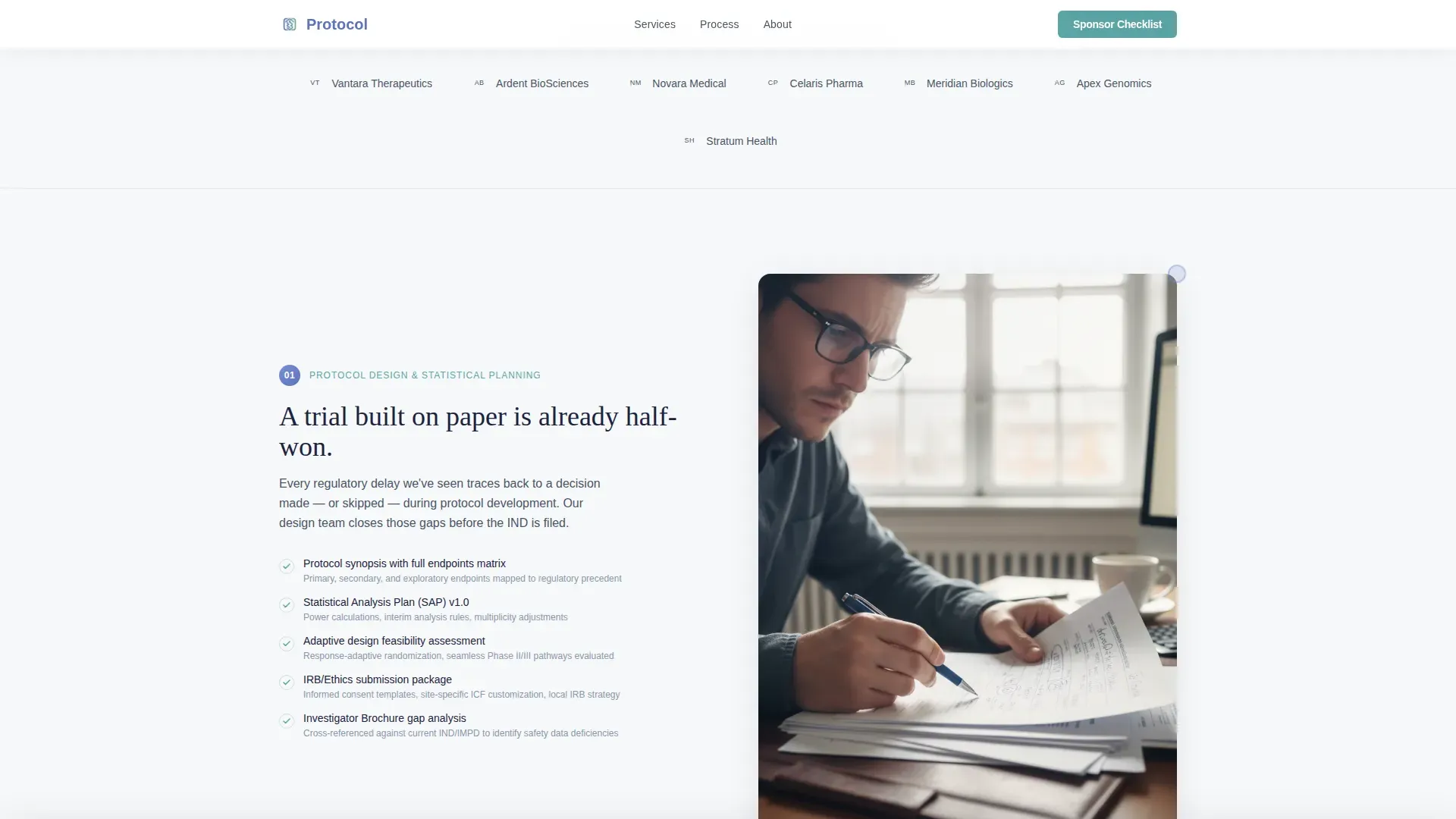 Clinical Research & Trial Professional Website Template