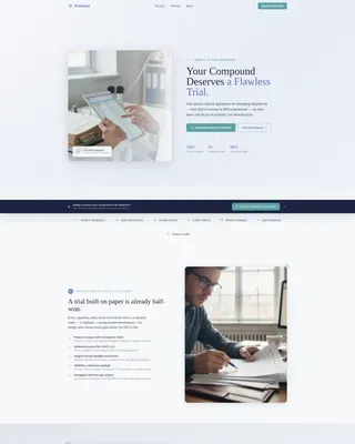 Clinical Research & Trial Professional Website Template