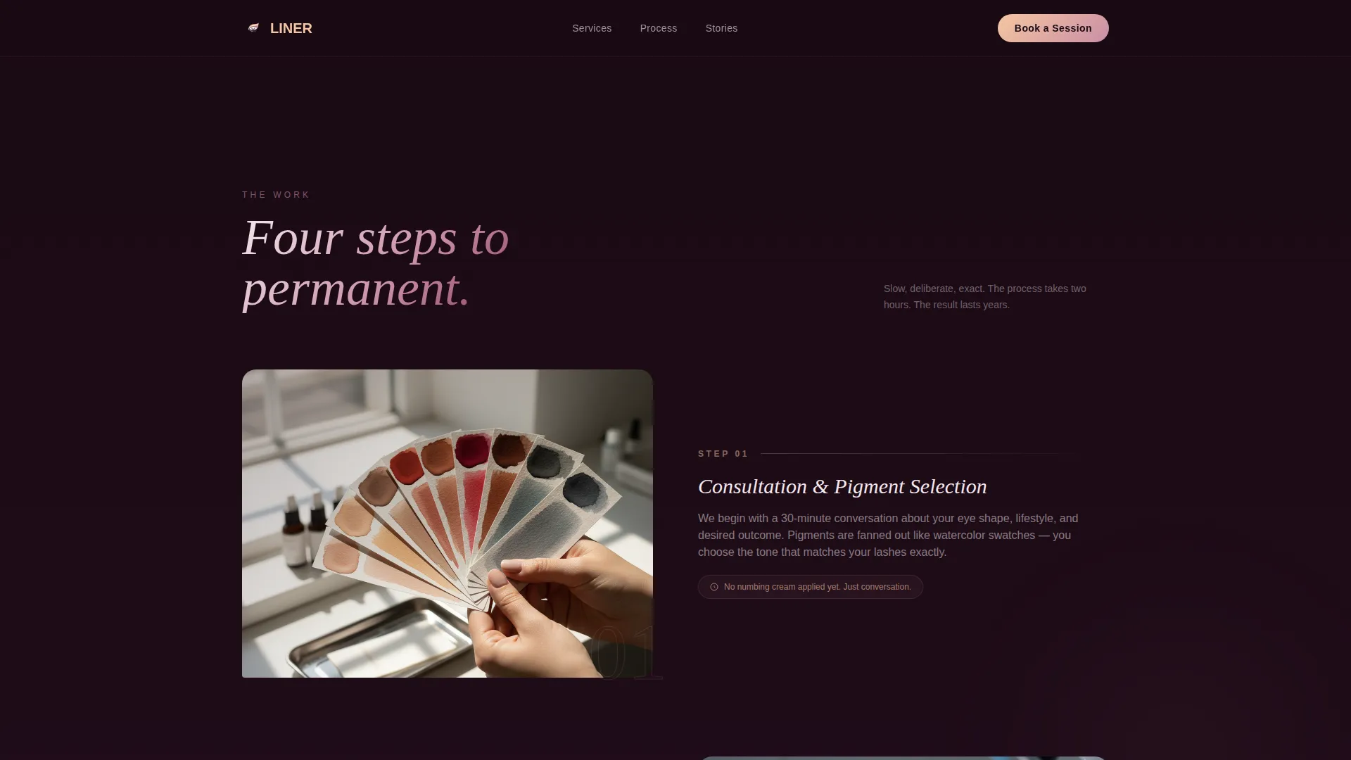 Specialty Beauty Treatments Complete Booking Website Template