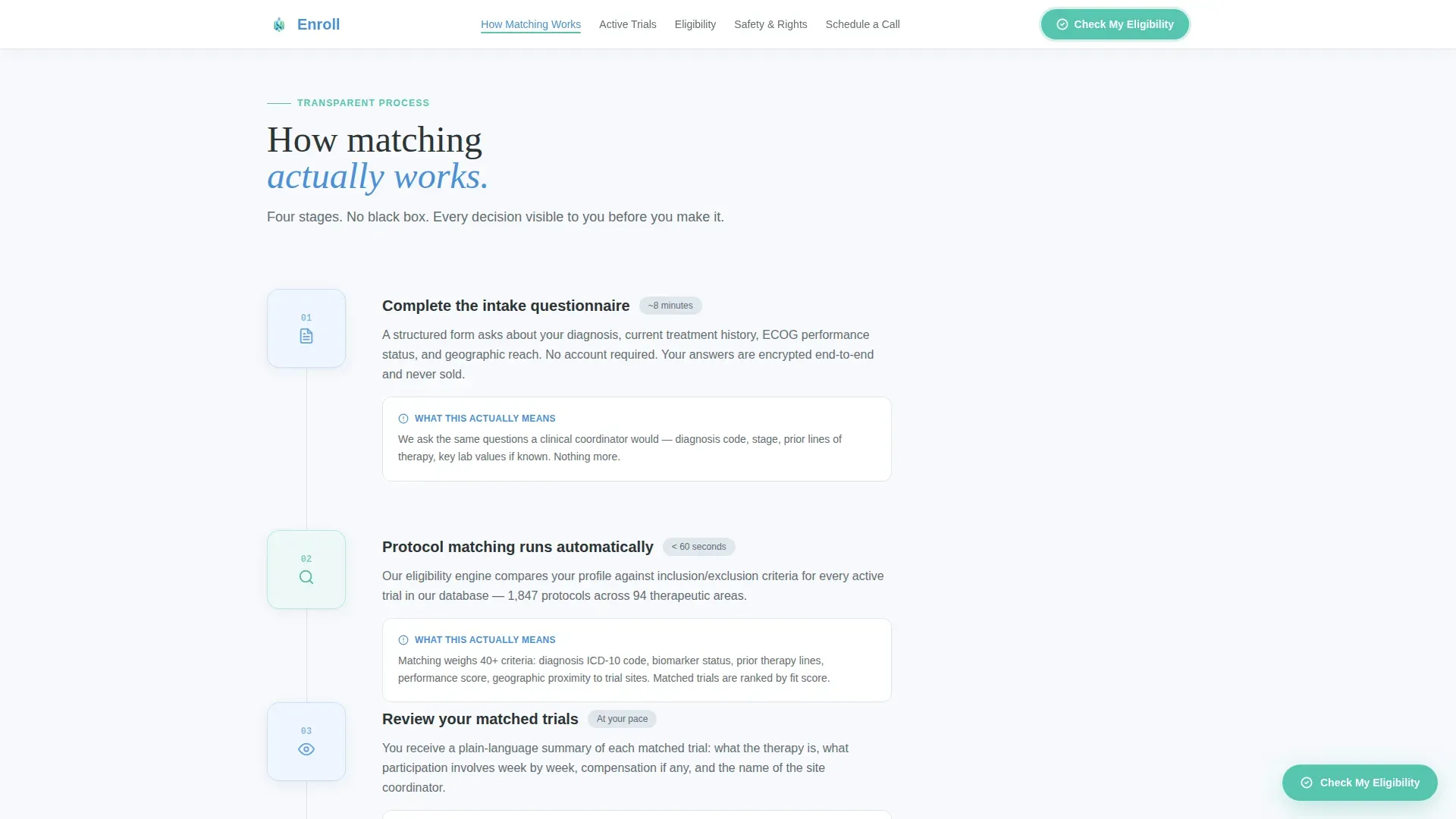 Clinical Trial Recruitment Landing Page Template