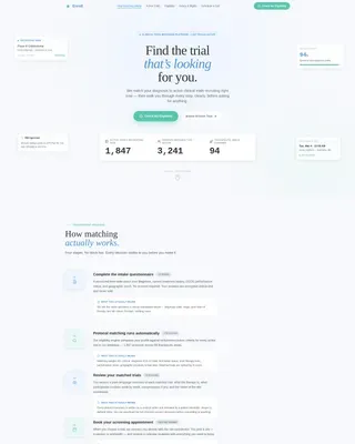 Clinical Trial Recruitment Landing Page Template