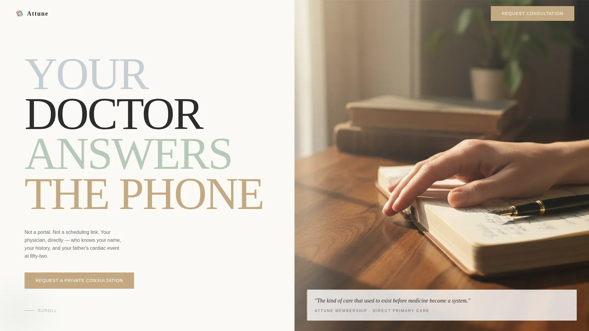 Concierge Medicine Landing Page Template