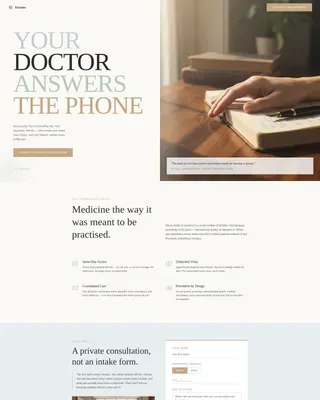 Concierge Medicine Landing Page Template