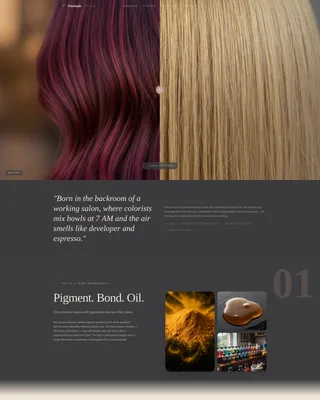 Hair Care Brand & Product Professional Website Template