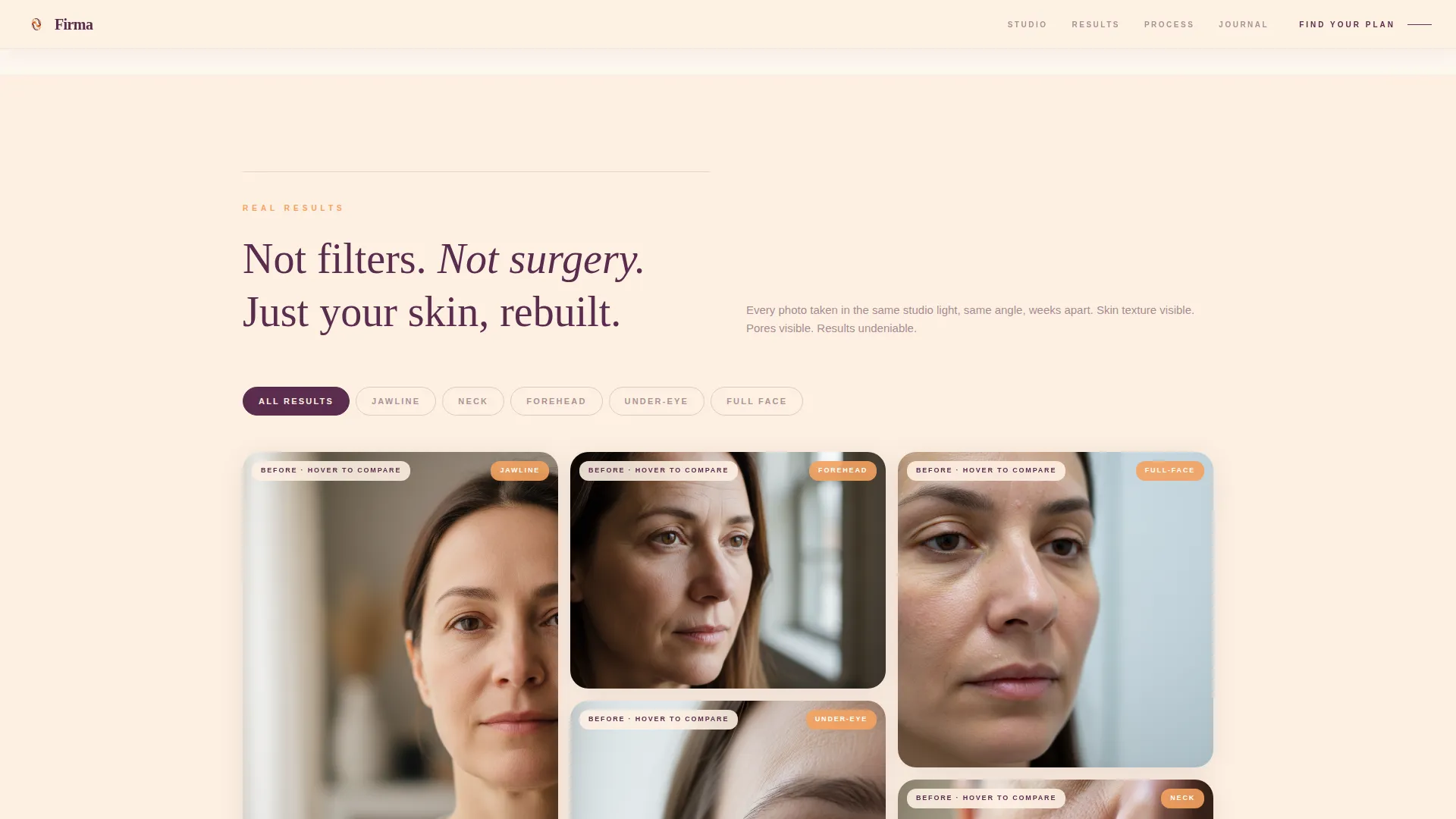 Specialty Beauty Treatments Specialist Booking Website Template