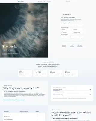 Contact Lens Specialist Landing Page Template