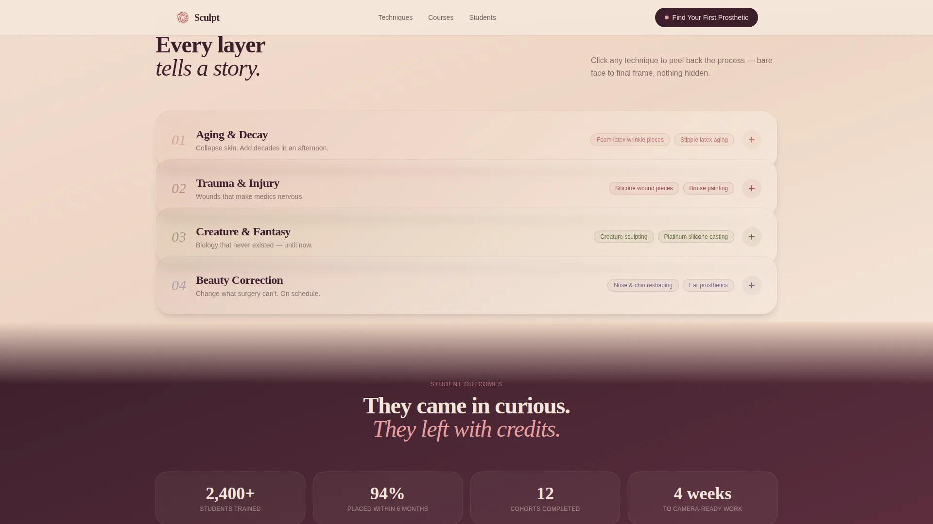 Specialty Beauty Treatments Advanced Professional Website Template