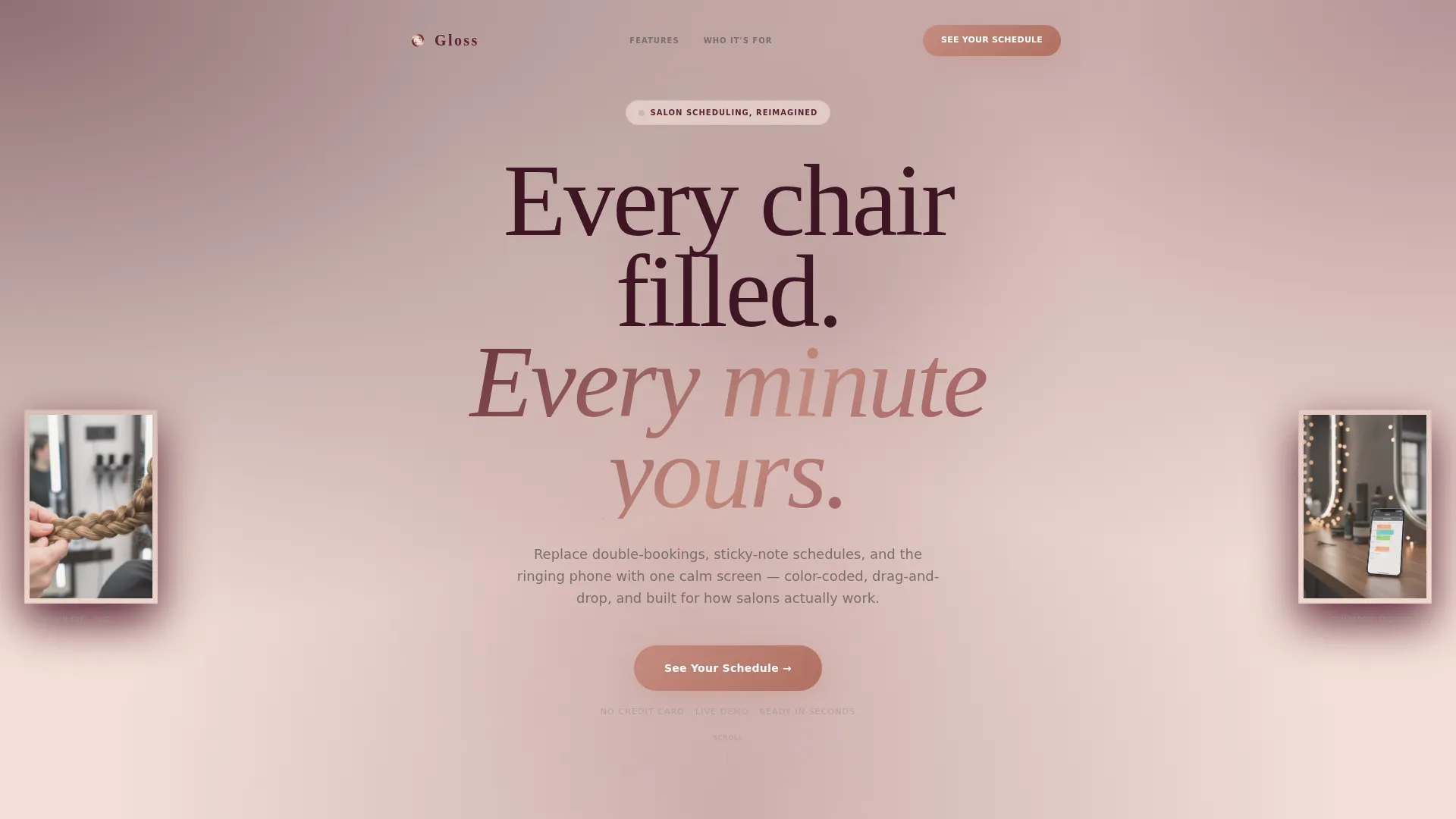 Salon & Spa Software Specialist Booking Website Template