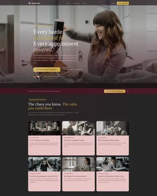 Salon & Spa Software Professional Website Template