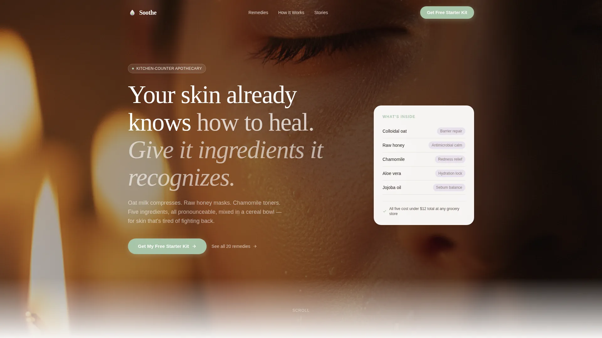 Sensitive Skin Beauty Professional Website Template