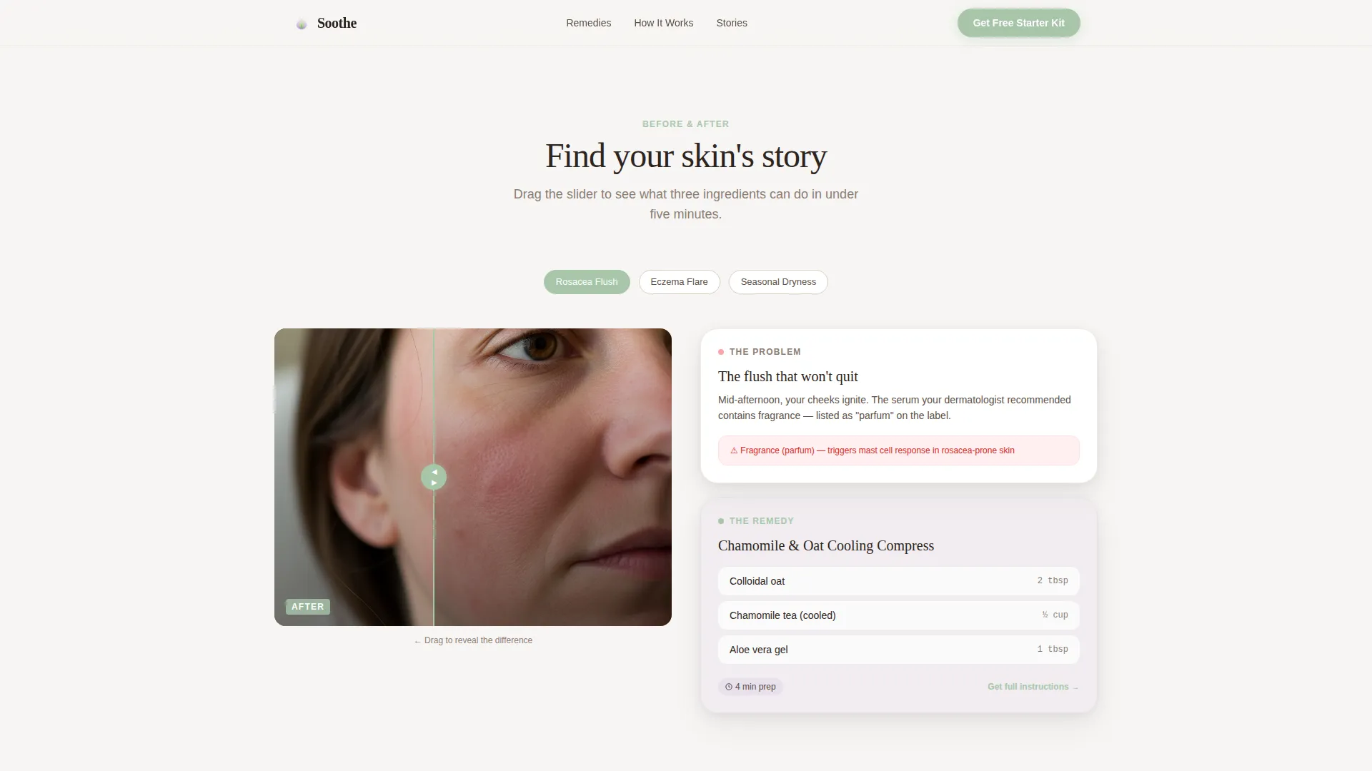 Sensitive Skin Beauty Professional Website Template