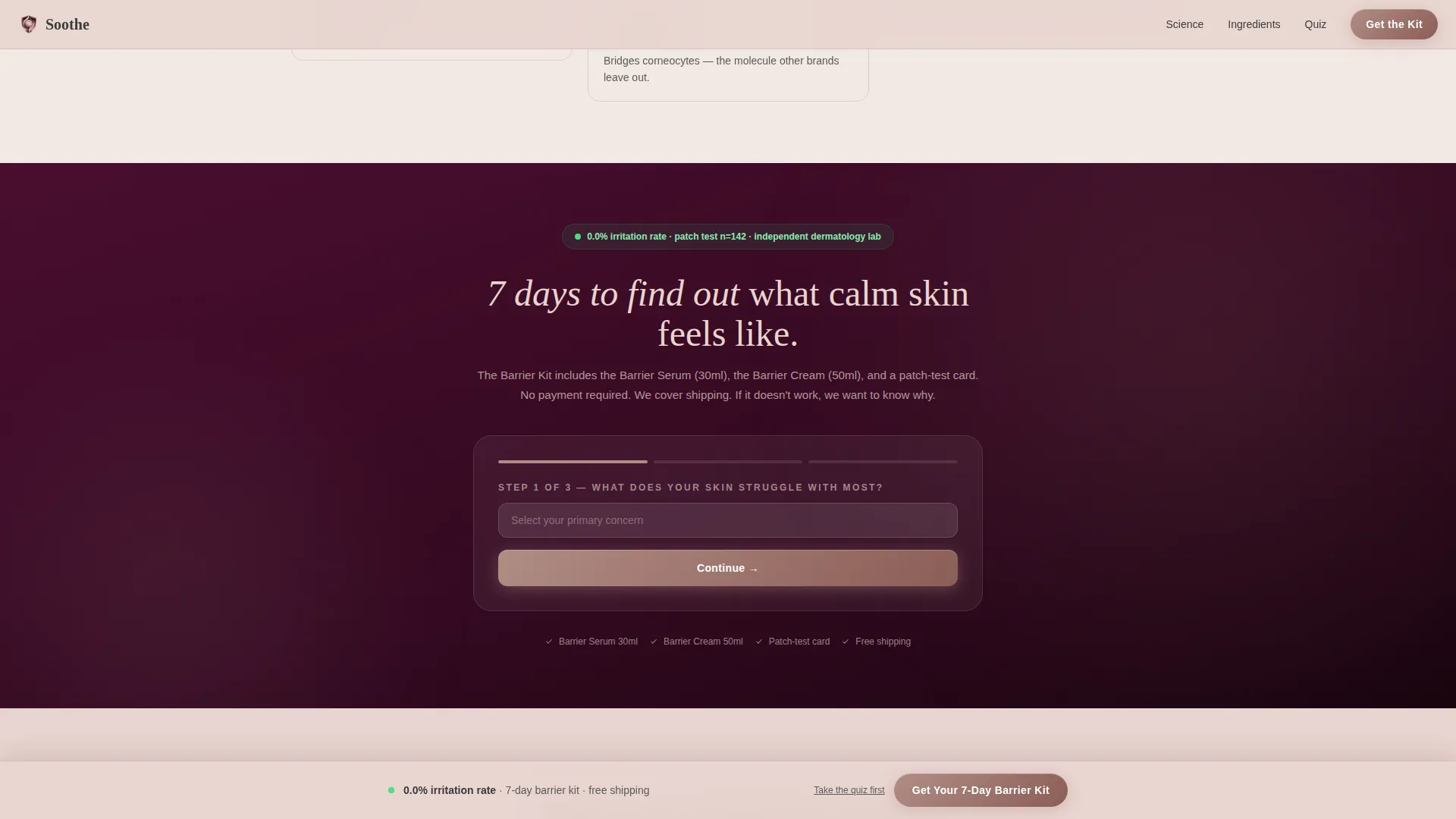 Sensitive Skin Beauty Specialist Professional Website Template