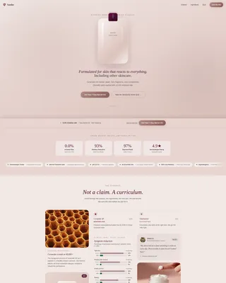 Sensitive Skin Beauty Specialist Professional Website Template