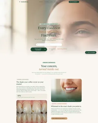 Cosmetic Dentistry Landing page Template
