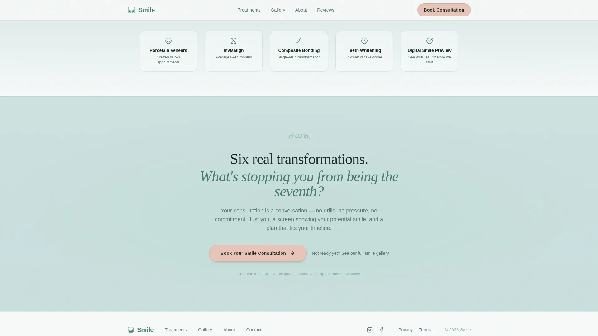 New Patient Landing page Template