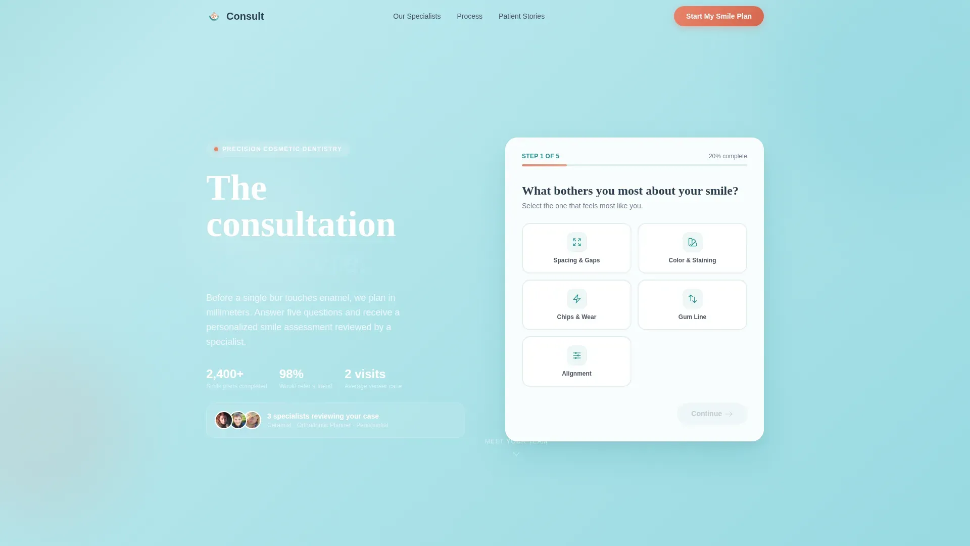 Consultation Landing page Template
