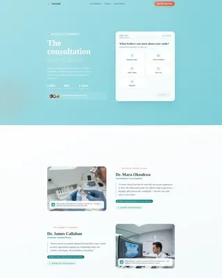 Consultation Landing page Template