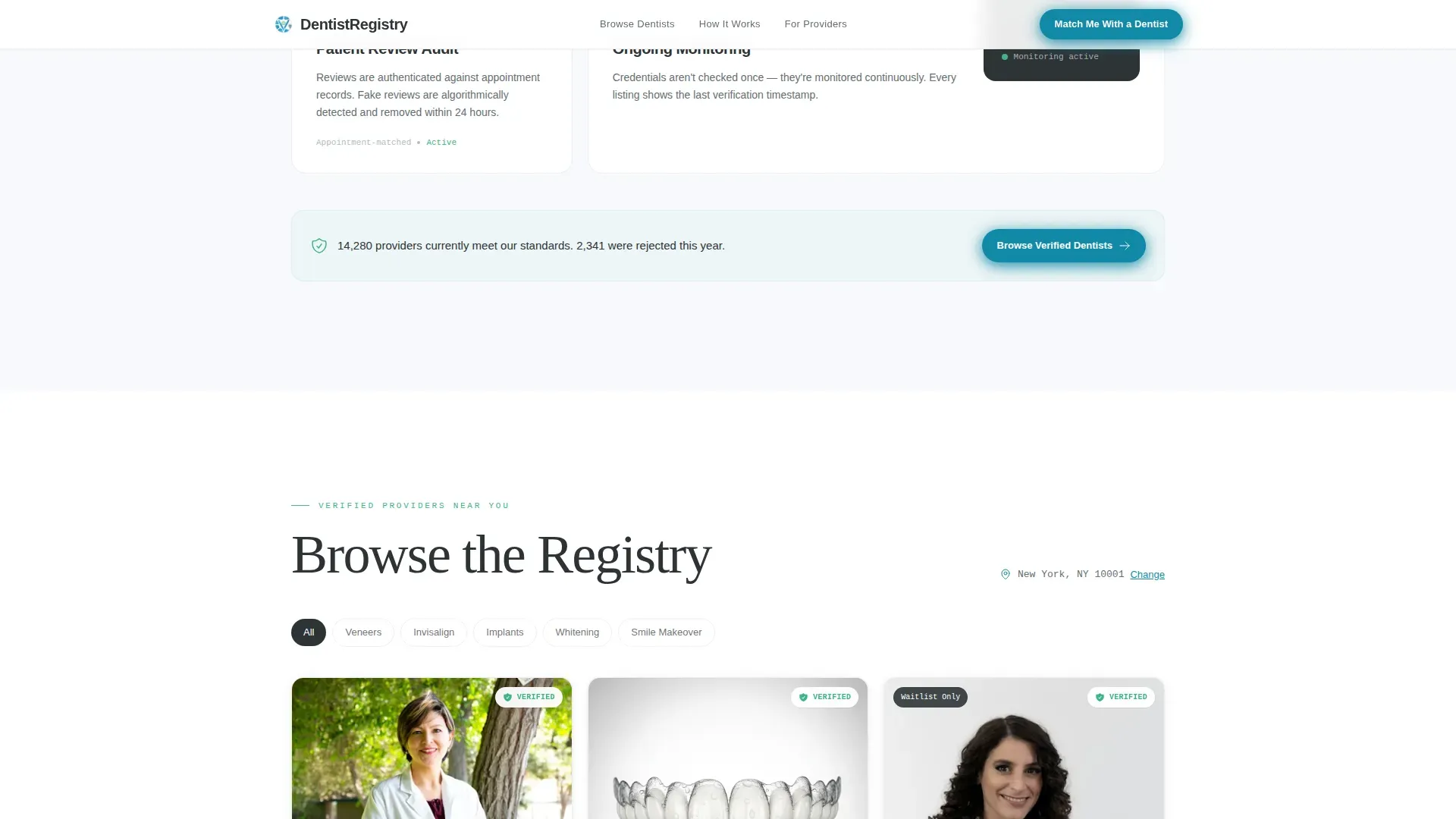 Provider Directory Landing page Template