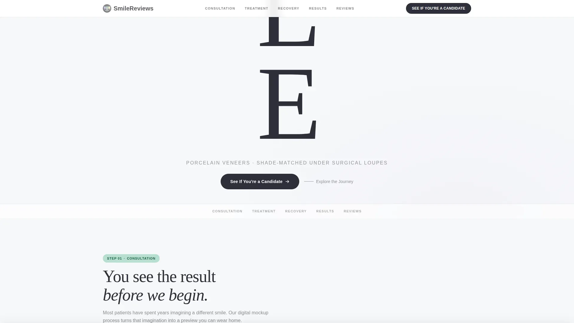 Veneer Services Landing page Template