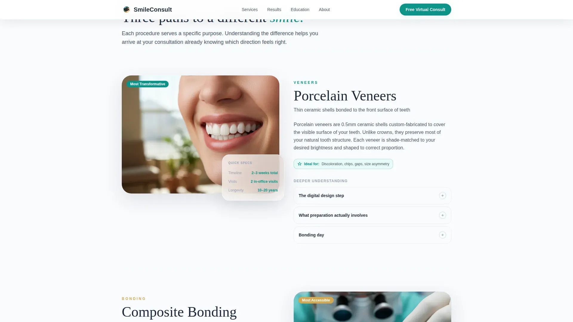 Virtual Consultation Landing page Template
