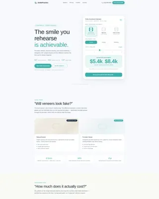 Dental Clinic FAQ & Common Questions Website Template