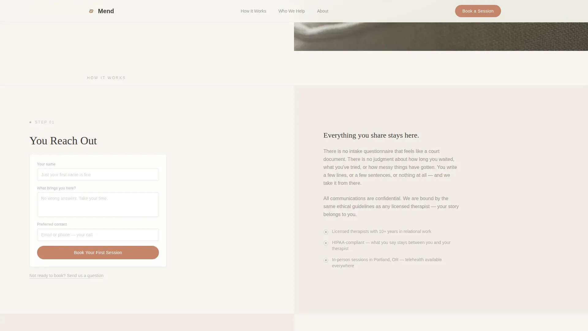 Couples & Family Therapy Landing Page Template