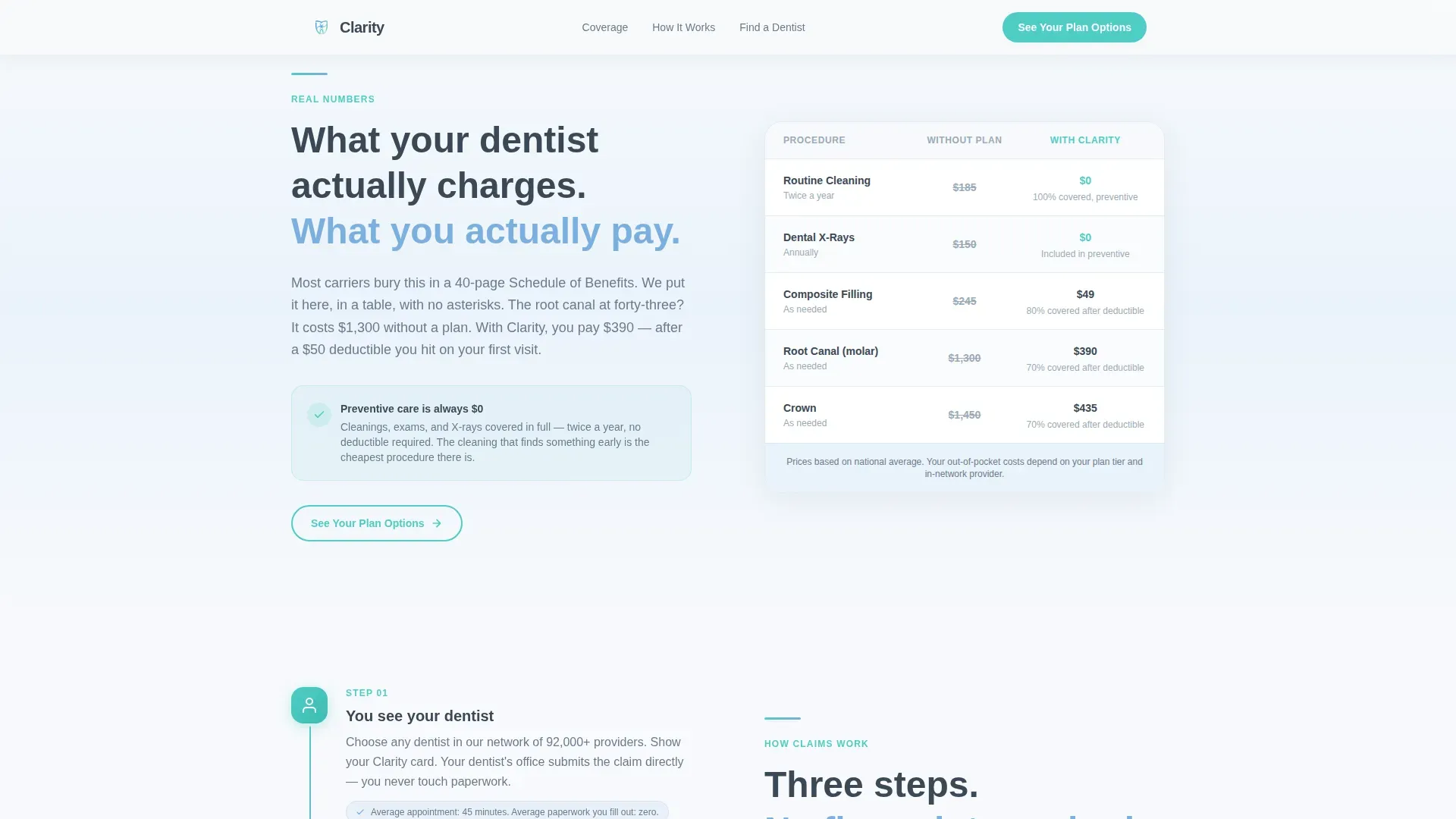 Dental Insurance Landing Page Template